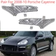 Pair For 2008-10 Porsche Cayenne Plastic Clear Front Side Marker Lights