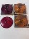 NOS 4 Set 1953 - 1962 Chevy GMC Truck Fender Mount Turn Signal Light Lamp Lenses