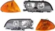 3-SERIES 99-01 HEAD LAMP RH AND LH Assembly Halogen 4-pc Kit with Corner Lights