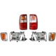 Headlight Driving Head light Headlamp  Driver & Passenger Side Left Right