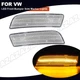 2pcs Amber LED Front Bumper Side Marker Light For VW Tiguan 2008-2017 5N0945119A