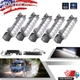 5X White 6 LED cab marker top roof running lights for 2003-up Volvo VN/VNL Truck