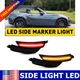 Smoke Amber Red LED Front Side Marker Lights 4pcs For Mazda MX-5 Miata 2016-2023
