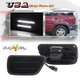 2X Smoke Lens White LED Strip Rear Bumper Side Marker Light For 97-01 Honda CR-V