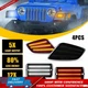Sequential Front LED Signals Turn Light Bumper For 1997-2006 TJ Jeep Wrangler