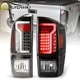 LED Tail Lights For 2016-2023 Toyota Tacoma Black Clear Rear Brake Lamps PAIR