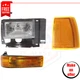 New Corner Light, Headlight, Turn Signal Light set 3 pc for 89-92 Ford Ranger