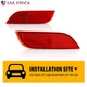 Rear Bumper Reflector Light Case For Subaru Crosstrek Impreza WRX XV 2008-2017