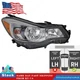 Right Side Headlight w/Bulbs for 2013-16 Subaru XV Crosstrek 2012-15 Impreza  