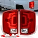 Red Tube LED Stop Tail Lights Lamp For 2014-2019 Silverado 1500 LD 2500HD 3500HD
