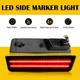 SIDE LED MARKER LIGHT FENDER LAMP SMOKE AMBER RED FOR 2008-1204 DODGE CHALLENGER
