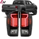 2016-2023 For Toyota Tacoma Tail Lights Black Smoke LED Rear Brake Signal Lamps