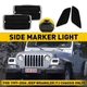 For Jeep Wrangler TJ 1997-2006 Front Bumper Turn Signal Housings Side Marker Set
