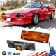 Amber Front Fender Side Marker Lights LH+RH For Chevy Camaro 1985-1992 Firebird