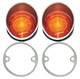Pair Of LH And RH Side Parking Lamp Lenses AMD Fits Dodge Coronet K-MB2121