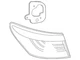 Genuine Lexus Tail Lamp 81551-50180