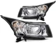 For 11-15 Chevy Cruze 4-Door Sedan Headlights Assembly Black Housing Replacement
