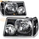 1 Pair Black Headlights Assembly For 2001-2011 Ford Ranger 6L5Z13008AA