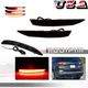 Smoked Bumper Reflector Turn Signal Lights For 18-22 Chevrolet Equinox Reear L&R