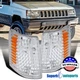 Fits 1993-1998 Jeep Grand Cherokee 93-98 Corner Park Lights Left+Right Pair