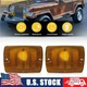 Fits Jeep 1987-1995 Wrangler YJ Amber Lens Front Turn Signal Parking Light Lamps