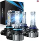 Marsauto 9005/HB3 9006/HB4 Light Bulbs Combo, 60,000LM Super Brighter M1S 9005