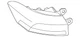 Genuine Volkswagen Tail Lamp Assembly 561-945-096-R