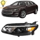 For Chevy Malibu 2016 2017 2018 Headlight Halogen Driver Left Side Black Housing