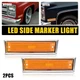 Amber Lights Side Marker Fit For 81-91 GMC Chevy C/K Truck Suburban Blazer Jimmy