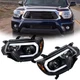 For Toyota Tacoma 2012-2015 Bar Headlights Halogen w/ LED DRL Clear Lens LH+RH