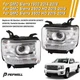 Headlight for 2014-2019 GMC Sierra 1500 2500 HD DRL Chrome Left Right Headlamps