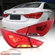 For Hyundai Sonata 2011-2014 LED New Style Tail Lights Red DRL Brake Light Set