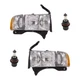 Halogen Headlight Kit For 1999-01 Dodge Ram 1500 1999-02 Ram 2500 3500 LH and RH
