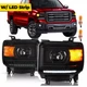 DRL LED Headlights Projector For 2014-2018 GMC Sierra 1500 2015-2019 2500 3500HD
