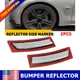 For 12-15 BMW F30 F31 3-Series M-Sport Smoked Front Bumper Reflector Side Marker