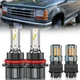 For Ford Explorer 1991-94 LED Headlight Hi/Lo Beam + Turn Signal Light Bulbs Kit