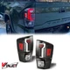 LED Tube Tail Lights For 2016-2022 Toyota Tacoma Black Rear Brake Lamps PAIR
