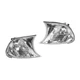For BMW 328Ci 2000 Coupe Corner Lights Driver And Passenger Side Pair Clear Lens