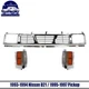 Grille Assembly Chrome + Corner Lights For 1993-1994 Nissan D21 / 1995-97 Pickup