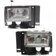 For 1989-1990 Ford Bronco II Headlight Pair Driver and Passenger Side w/Bulbs