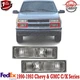 Turn Signal Light For 88-93 Chevrolet C1500 K1500 Plastic Lens LH & RH Set of 2