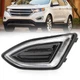 Left Driver LED DRL Bumper Fog Light Driving Lamp For Ford Edge 2015-2017 2018
