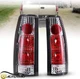 1Pair LED Tail Lights For 1988-1998 Chevy C/K 1500 2500 3500 Clear Lens