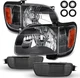 for 2001-2004 Toyota Tacoma Headlights+Corner Signal Lamps+Bumper Light Pair