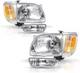 for 2001-2004 Toyota Tacoma Headlights+Corner Signal Lamps+Bumper Light Pair