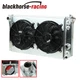 FOR 82-02 CHEVY S10 BLAZER 84-90 CORVETTE V8 3 ROW ALUMINUM RADIATOR+FAN SHROUD