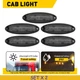 10PCS Roof Top Cab Marker Amber Light Smoke Lens For Freightliner Cascadia 2018+
