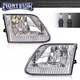 Clear Lens Chrome Headlights w/ Bulbs Fit For 97-03 Ford F150 Expedition