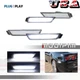 4x Clear Lens White LED F + R Bumper Side Marker Lamp For Chevrolet Camaro 10-15
