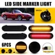6x For 1990-2005 Mazda Miata MX-5 Smoke Bumper Fender Signal Side Marker Lights
